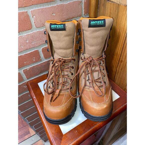 HYTEST APEX WATERPROOF METATARSAL GUARD COMPOSITE TOE 8" WORK BOOT Mens Size 11 - Picture 1 of 10